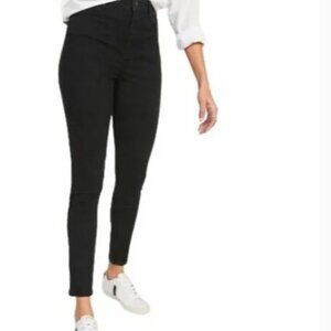 Old Navy 3 sizes-in-1 Extra High-Rise Super-Skinny Jeans Black Sizes 8-12 NWOT